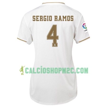 Real Madrid Sergio Ramos 4 Donna Maglia Prima 2019/2020 Manica Corta
